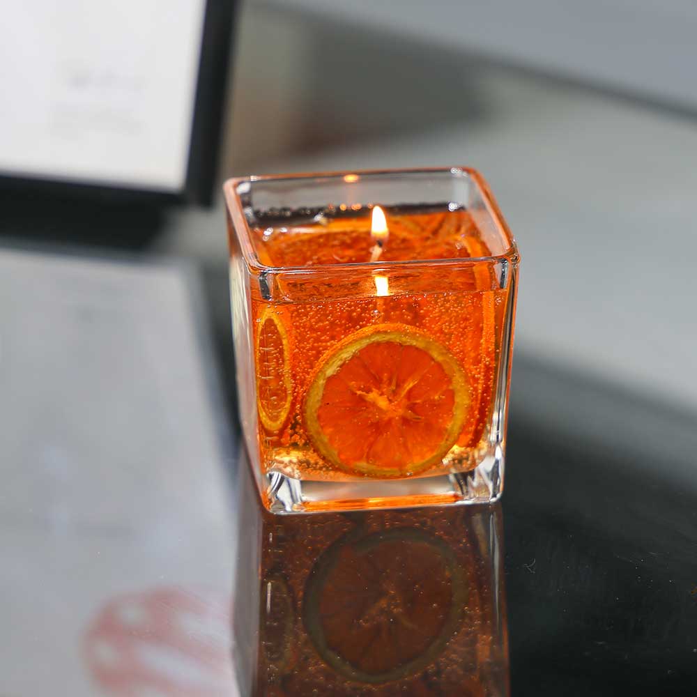 Classic large bottle of high-grade floral candles, 550G lavender/rose/orange scented candles, true flower inlay, fragrance, family perfume essential, perfect birthday gift