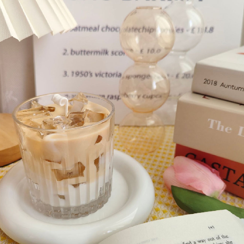 Local Warehouse Fast Deliver Super large cup 500G cappuccino flavored ice latte coffee cup, aromatherapy candle with hand gift, birthday gift, bedroom fragrance, magical coffee enthusiast's must-have, long-lasting burning, full of fragrance